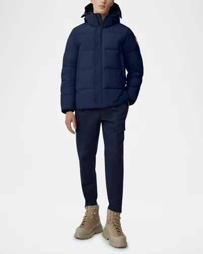 Canada Goose Men's Wyndham Parka W/ Removable Hood In Atlantic Navy