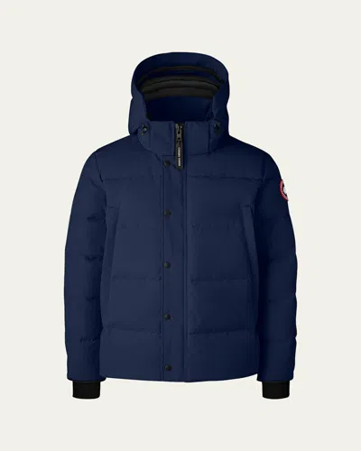 Canada Goose Men's Wyndham Parka W/ Removable Hood In Atlantic Navy