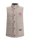 Canada Goose Men Zipped Freestyle Crew Vest In White