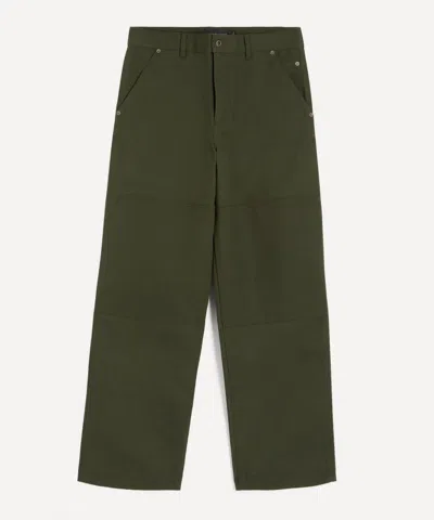 Canada Goose Mens Beaumont Canvas Straight-leg Trousers In Green