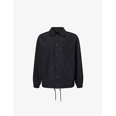 Canada Goose Mens Black - Noir Regency Tonal Label Cotton-blend Jacket