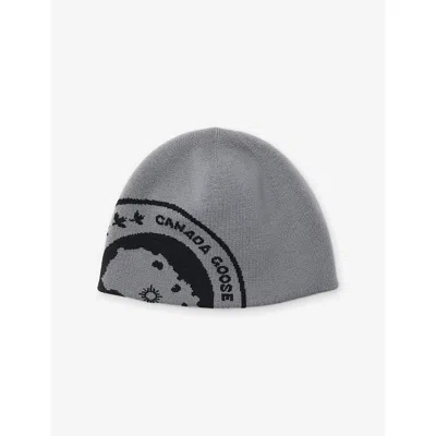 Canada Goose Mens  Arctic Contrast Wool Toque In Coastal Grey