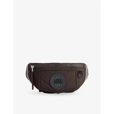 Canada Goose Mens  Enduraluxe Logo-patch Shell Bum Bag In Arabica