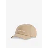 Canada Goose Logo Baseball Cap In Desert Sand / White