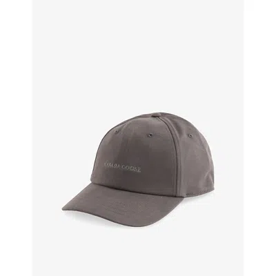 Canada Goose Mens  Everyday Embroidered-logo Cotton Cap In Khaki Haze