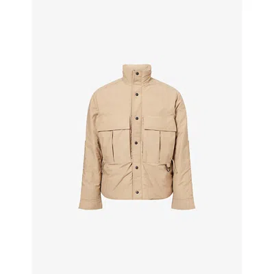 Canada Goose Mens Desert Sand Kirby Patch-pocket Cotton Blend Jacket In Nude