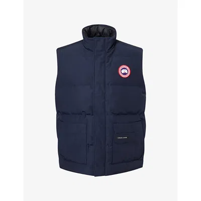 Canada Goose Mens Freestyle Logo-patch Quilted Shell Gilet Nocturne Xl