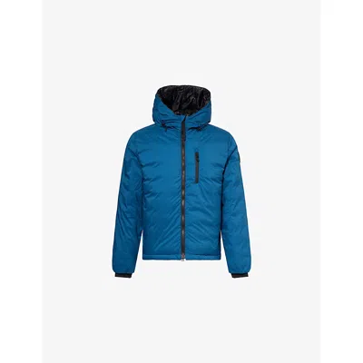 Canada Goose Mens Guard Blue - Bleu Garde Lodge Regular-fit Shell-down Hoody Xl