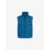 Canada Goose Mens Guard Blue - Bleu Garde Lodge Sleeveless Shell-down Vest In Blue