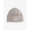 Canada Goose Mens Limestone - Calcaire Arctic Toque Ribbed Wool Beanie In Gray
