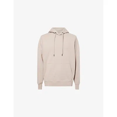 CANADA GOOSE MENS LIMESTONE - CALCAIRE HURON BRAND-PATCH COTTON-JERSEY HOODY