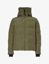 Canada Goose Mens Military Green Macmillan High-neck Regular-fit Woven-down Parka Jacket In Green