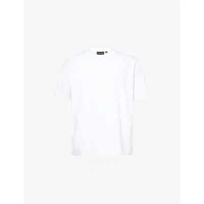 Canada Goose Mens Optic White - Blanc Novo Graphic-print Cotton-jersey T-shirt