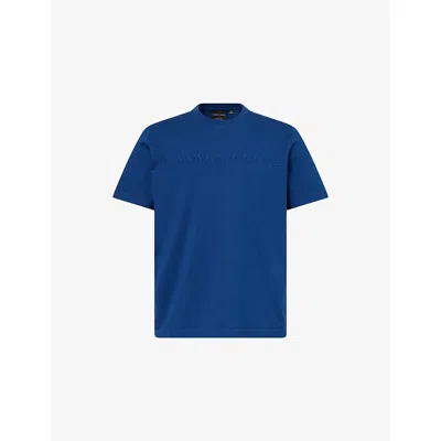 Canada Goose Vantage T Shirt Embroidery Logo In Blue