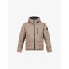 Canada Goose Mens Taupe Grey- Gris Taupe Lodge Regular-fit Shell-down Hoody In Neutral