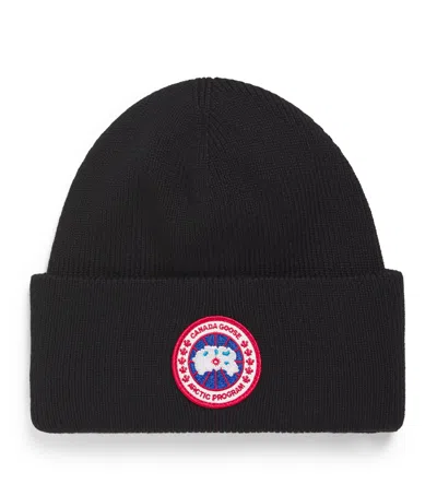Canada Goose Kids' Merino Wool Arctic Toque Beanie In Black