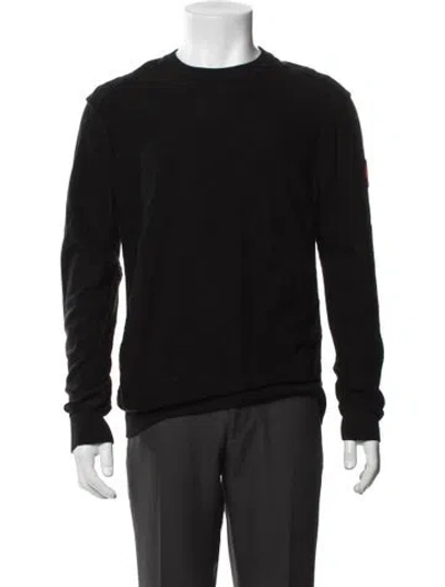 Pre-owned Canada Goose Merino Wool Crew Neck Pullover In Black