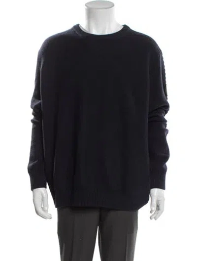 Pre-owned Canada Goose Merino Wool Crew Neck Pullover In Blue