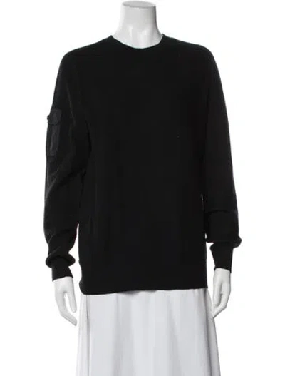 Pre-owned Canada Goose Merino Wool Crew Neck Sweater In Black