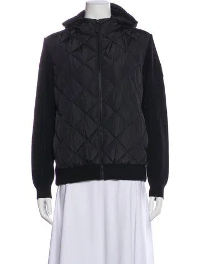 Pre-owned Canada Goose Merino Wool Down Jacket In Black