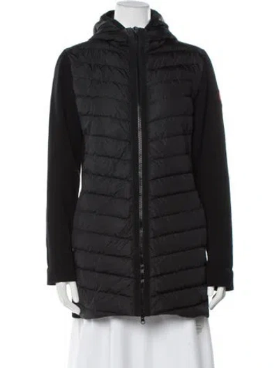 Pre-owned Canada Goose Merino Wool Down Jacket In Black