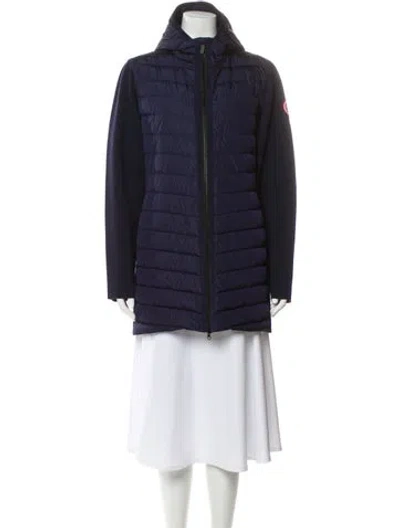 Pre-owned Canada Goose Merino Wool Down Jacket In Blue