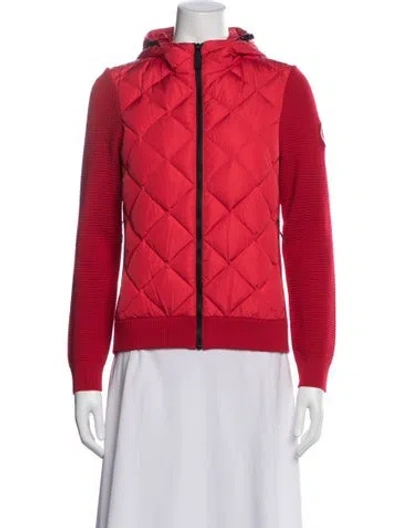 Pre-owned Canada Goose Merino Wool Down Jacket In Red