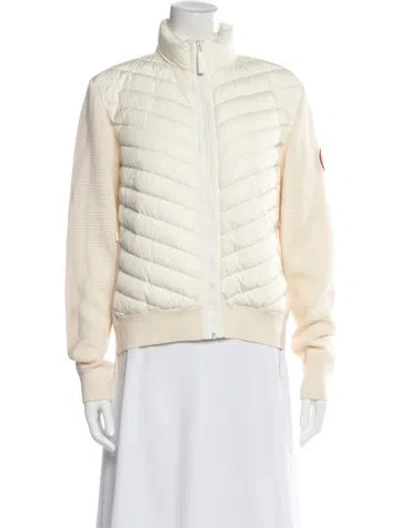 Pre-owned Canada Goose Merino Wool Down Jacket In Yellow