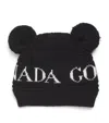 Canada Goose Merino Wool Pom-pom Beanie In Black