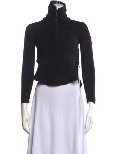 Pre-owned Canada Goose Merino Wool Sweater In Black