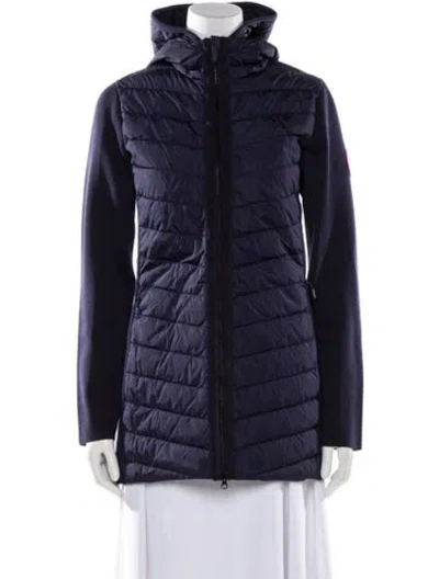 Pre-owned Canada Goose Merino Wool Vest In Blue