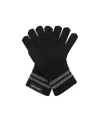 Canada Goose Metallic-stripe Merino-knit Gloves In Black