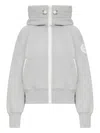 Canada Goose Metallic Wool Hooded Jacket In Gray