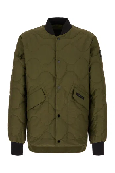 Canada Goose Military Green Cotton Blend Boswell Reversible Down Jacket