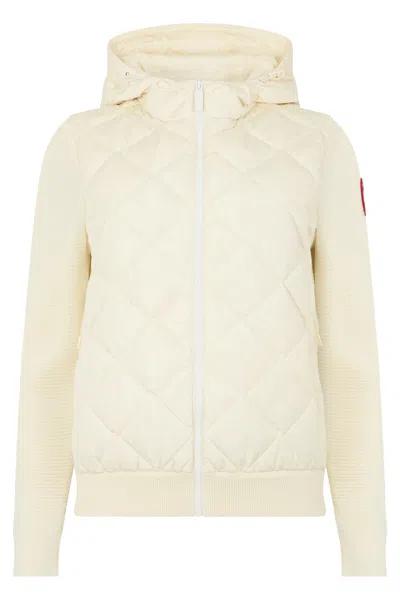 Canada Goose Down Jacket In Polyamide And Wool In Neutral