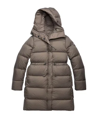Canada Goose Montgomery Coat Tonal Label In Brown