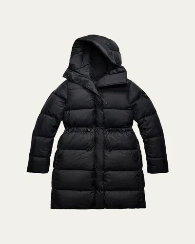 Canada Goose Montgomery Down Hooded Puffer Coat In Black