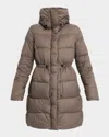 Canada Goose Montgomery Down Hooded Puffer Coat In Brown
