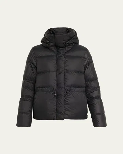 Canada Goose Montgomery Hooded Down Puffer Jacket In Black