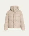 Canada Goose Montgomery Hooded Down Puffer Jacket In Neutral