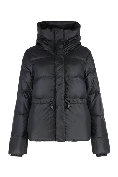 Canada Goose Montgomery Tonal Label Jacket In Black