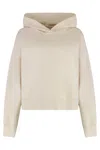 Canada Goose Muskoka Cotton Hoodie With Ribbed Edges In Neutral