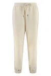 Canada Goose Cotton Sweatpants With Elastic Cuffs And Waistband In Neutral