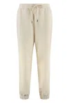 Canada Goose Cotton Sweatpants With Elastic Cuffs And Waistband In Neutral