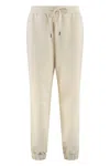 Canada Goose Cotton Sweatpants With Elastic Cuffs And Waistband In Green