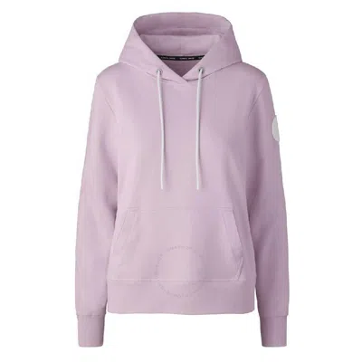 Canada Goose Logo-patch Performance Hoodie In Sunset Pink