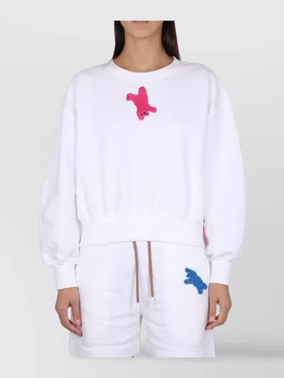 Canada Goose Muskoka Embroidered Crewneck Sweatshirt In White