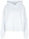 Canada Goose 'muskoka' Cotton Hooded Sweatshirt With Ribbed Finish In Silver