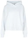 Canada Goose 'muskoka' Cotton Hooded Sweatshirt With Ribbed Finish In Silver