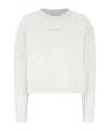 Canada Goose Melange Light Grey Cotton Oversize Sweatshirt In White